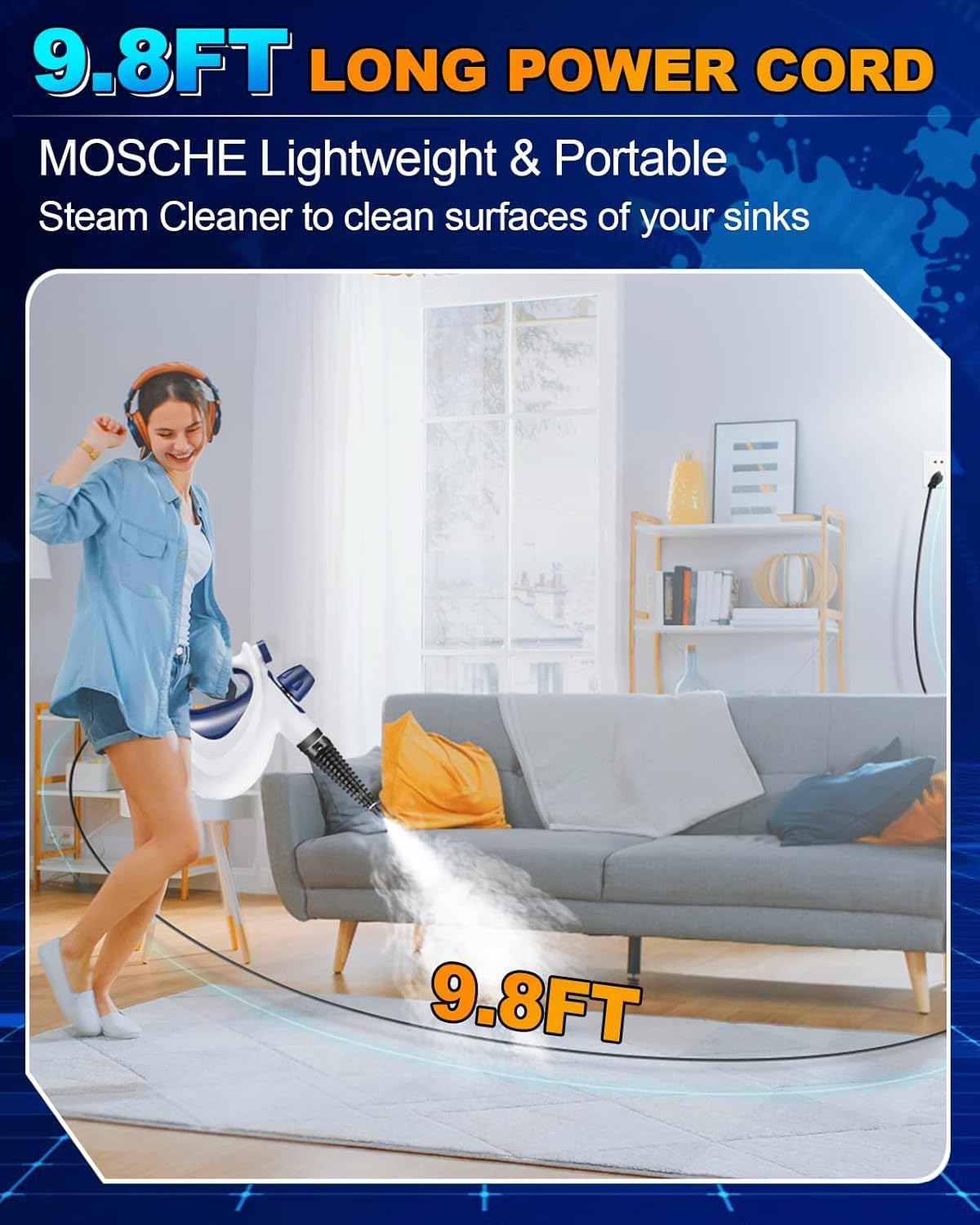 Steamora™ High-Pressure Multi-Surface Steam Cleaner Pro
