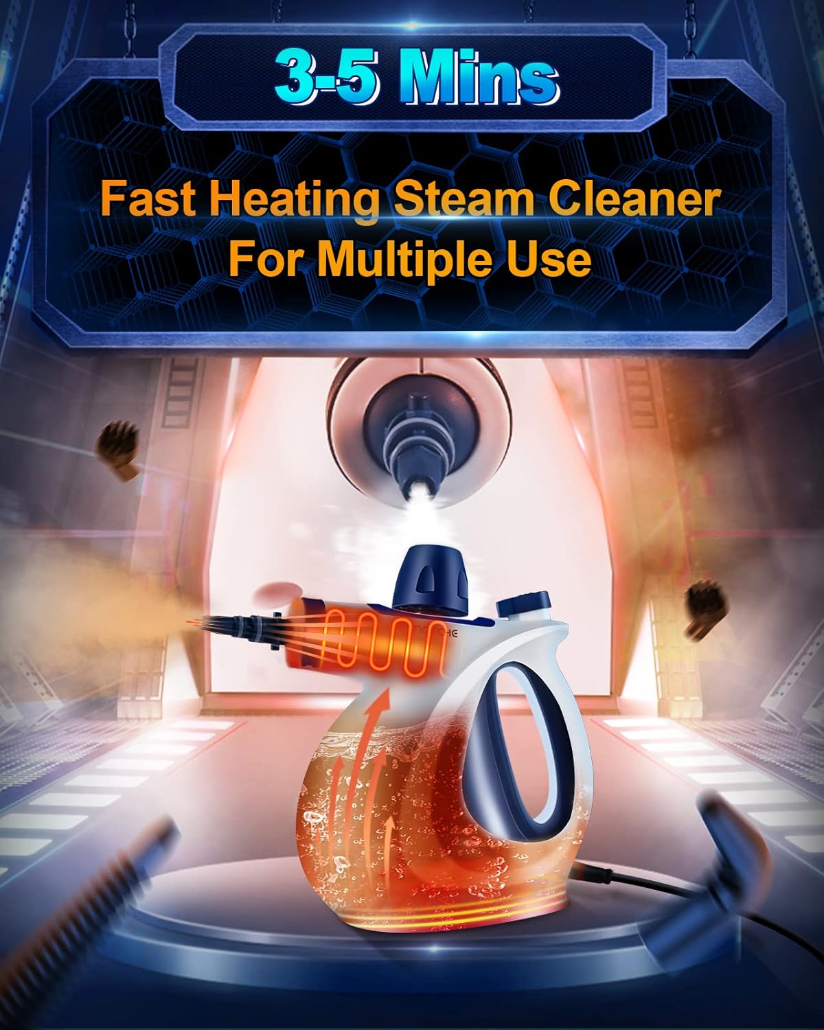 Steamora™ High-Pressure Multi-Surface Steam Cleaner Pro